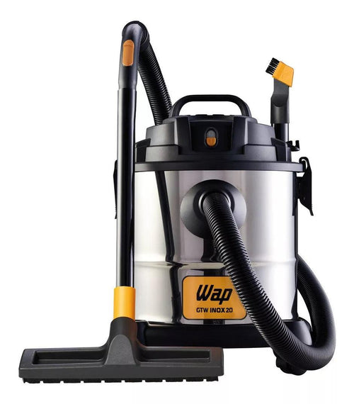 Aspirador De Pó E Água Wap GTW Inox 20, 1600w De Potência, Volume De 20l, Com Bocal De Sopro 220V - AzulDirecty
