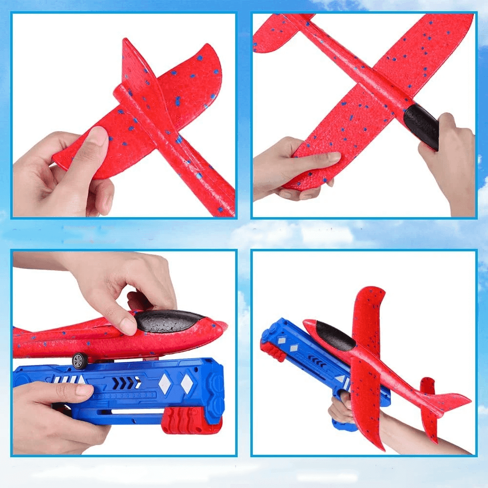 Lançador de Avião FlyToy - AzulDirecty