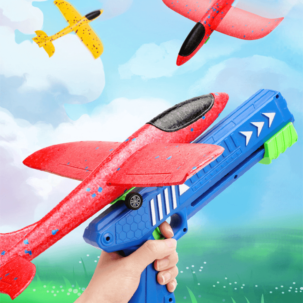 Lançador de Avião FlyToy - AzulDirecty